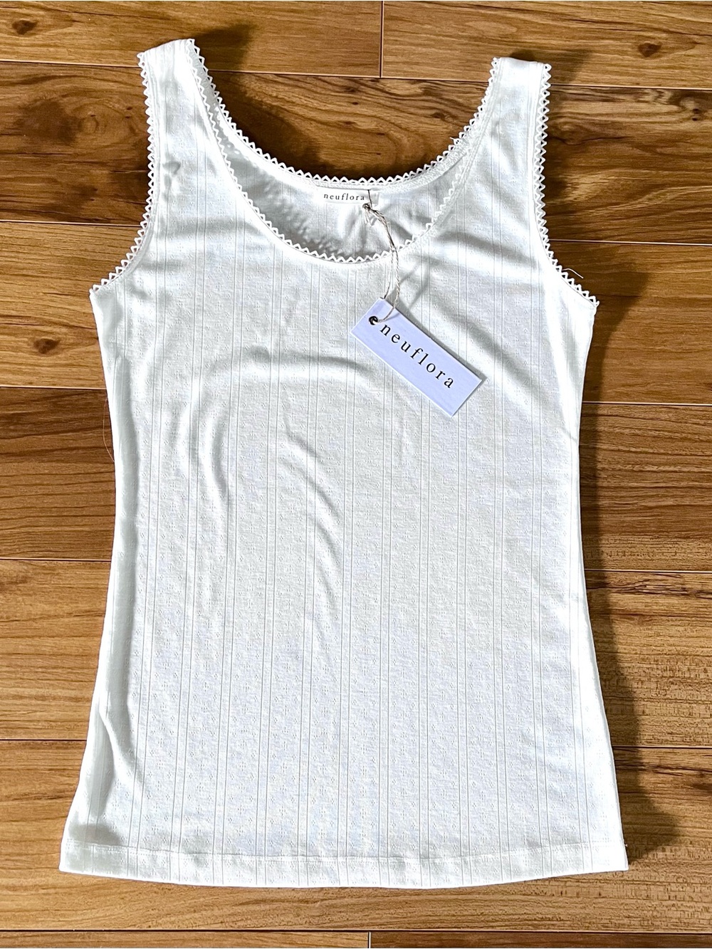 Neuflora Pointelle Tank Top New Large